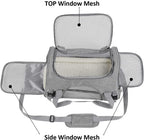 CURAPETS Foldable Mesh Pet Travel Carrier