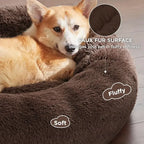 CURAPETS Plush Round Calming Pet Bed