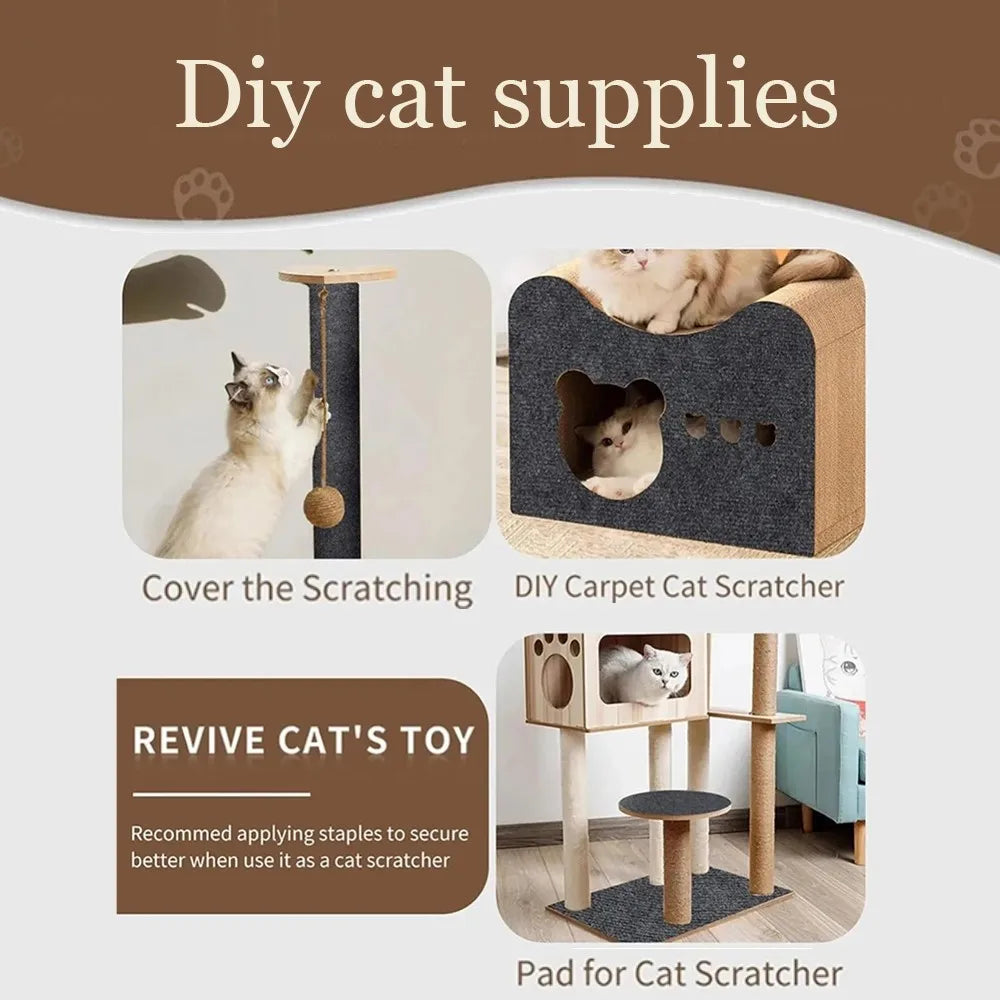 CURAPETS Trimmable Self-Adhesive Cat Scratching Mat