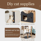 CURAPETS Trimmable Self-Adhesive Cat Scratching Mat