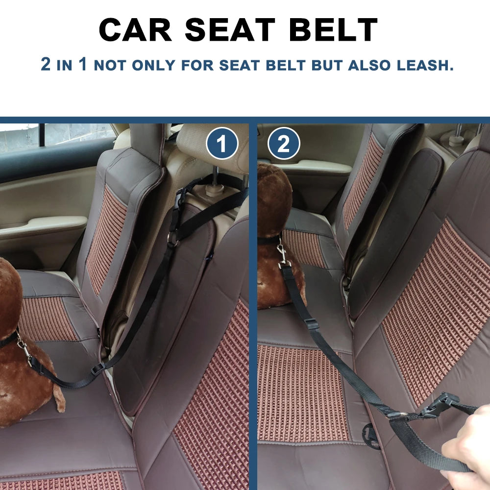 CURAPETS Adjustable Pet Car Seat Belt Harness