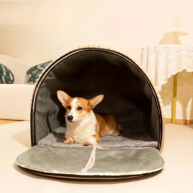 CURAPETS Winter Enclosed Pet Bed House