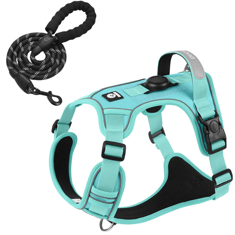 CURAPETS Airtag-Ready Reflective Dog Harness Set