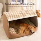 CURAPETS Quilted Dog Den Pet Bed