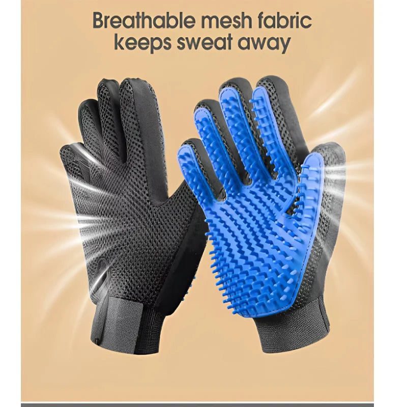 CURAPETS Silicone Deshedding Grooming Glove