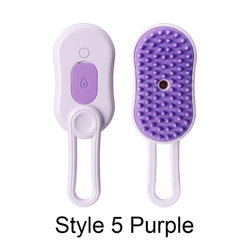 CURAPETS Steamy Electric Grooming Brush