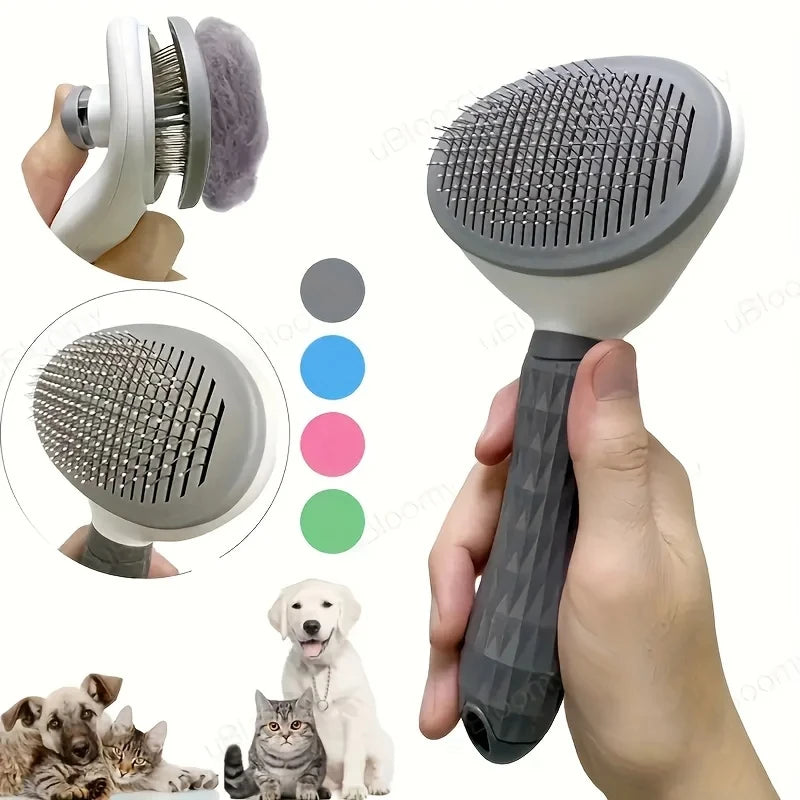 CURAPETS Self-Cleaning Grooming Brush