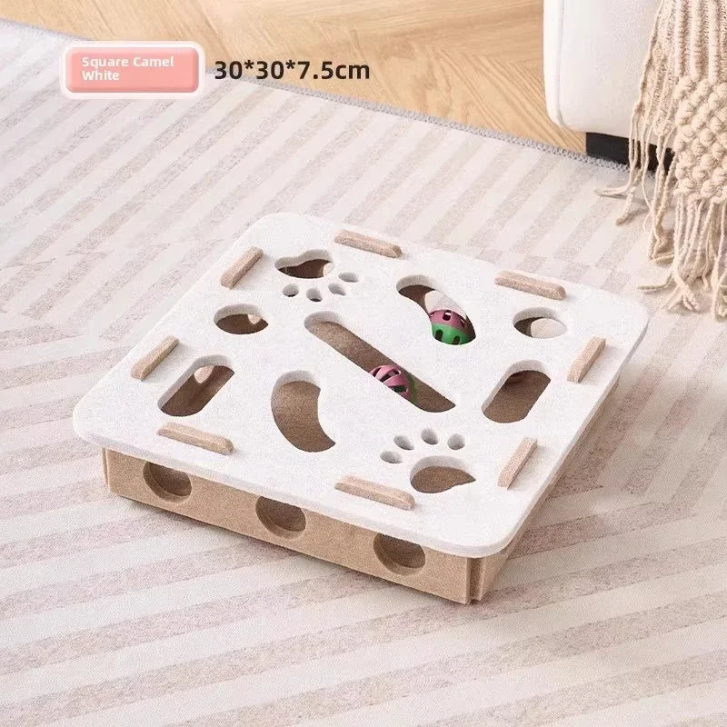 CURAPETS Felt Puzzle Box Cat Toy