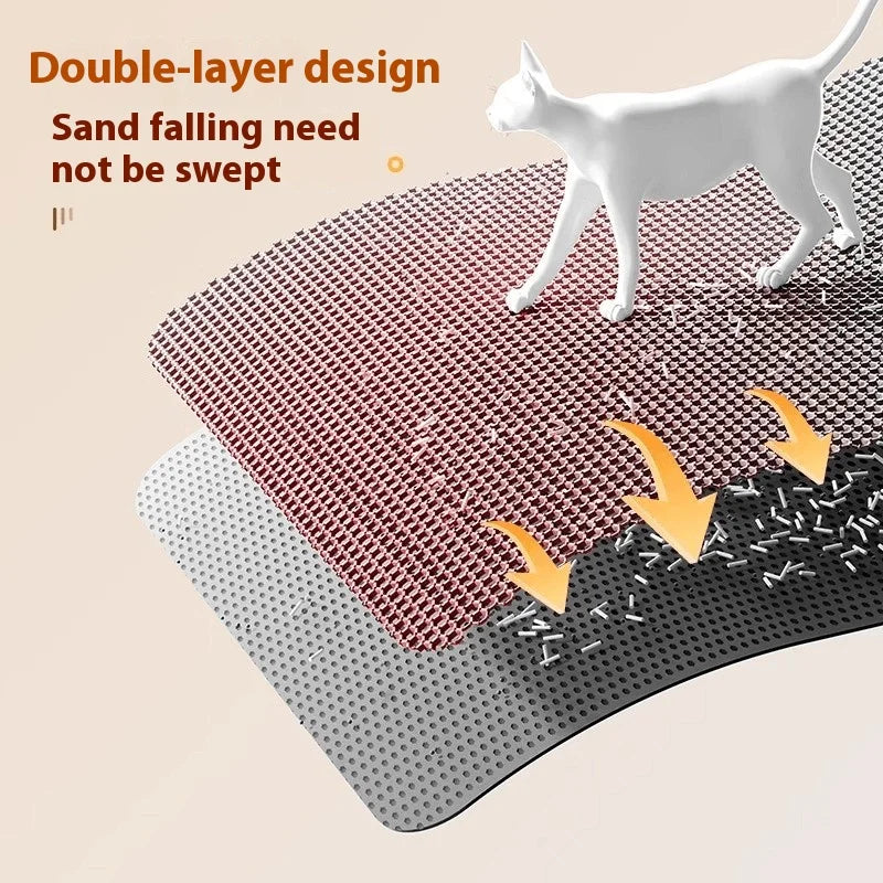 CURAPETS Extra Large Waterproof Litter Mat