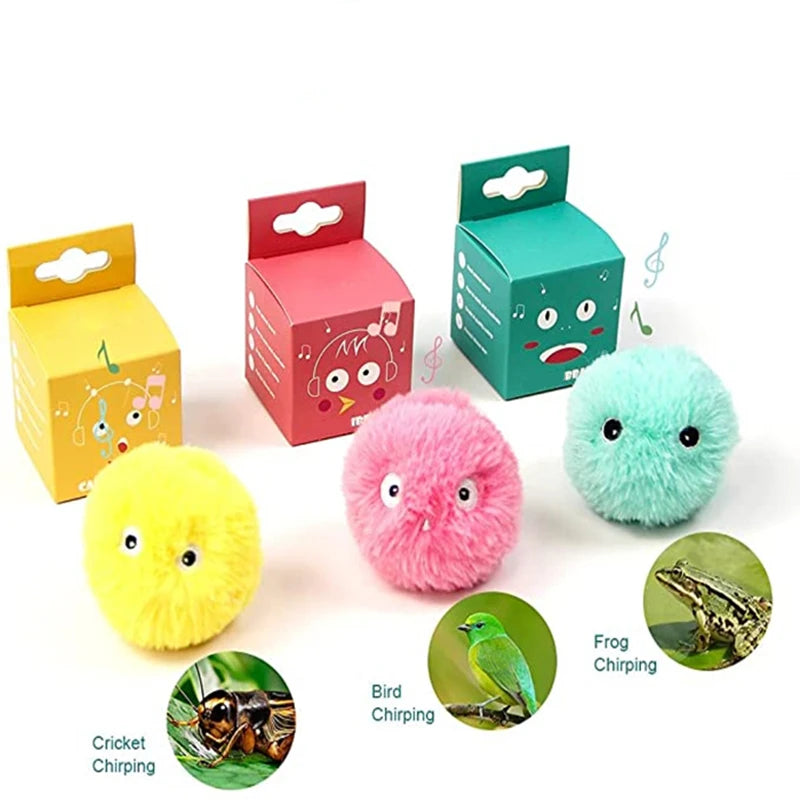 CURAPETS Smart Sounding Catnip Ball Toy