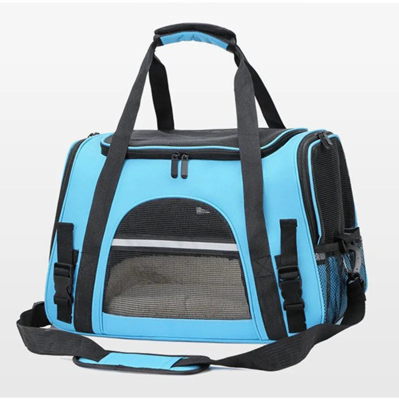 CURAPETS Foldable Mesh Pet Travel Carrier