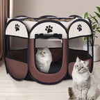 CURAPETS Foldable Octagonal Pet Playpen