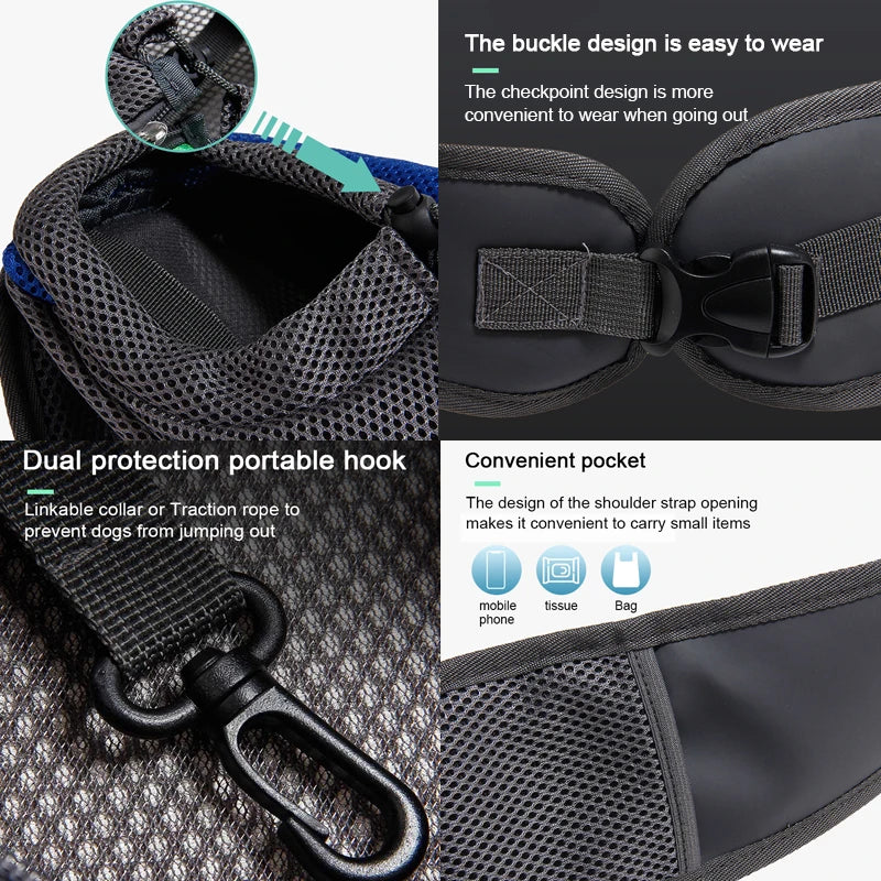 CURAPETS Mesh Sling Pet Carrier