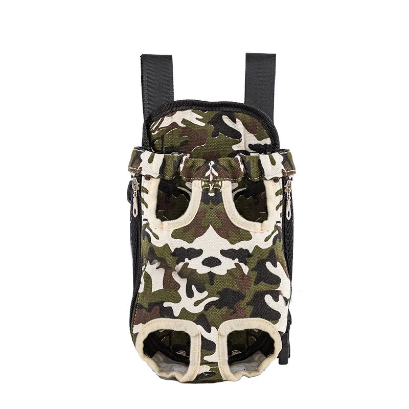 CURAPETS Camouflage Breathable Dog Travel Backpack