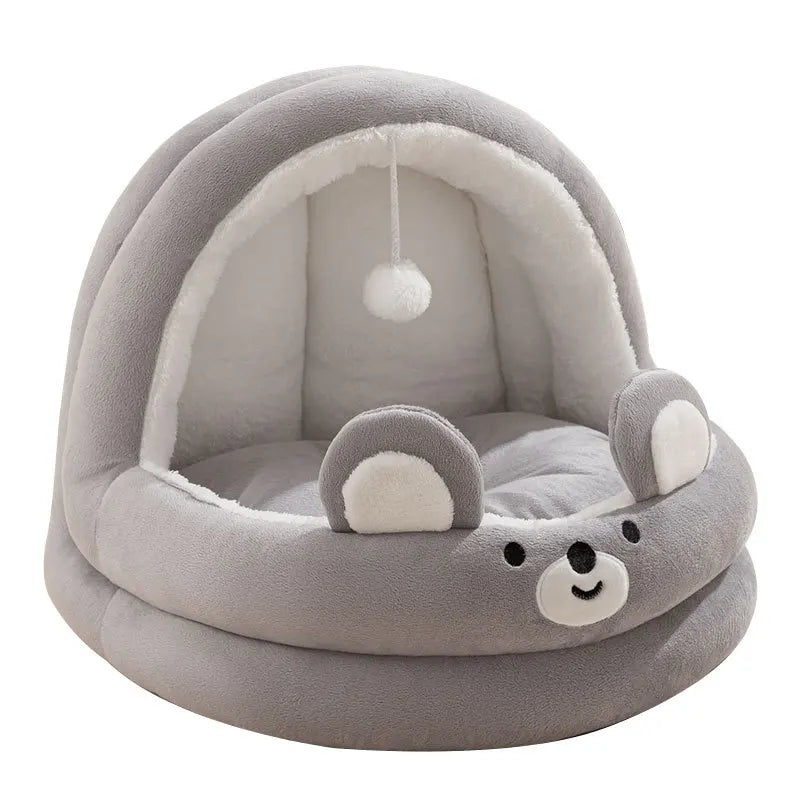 CURAPETS Cozy Haven Semi-Enclosed Pet Bed