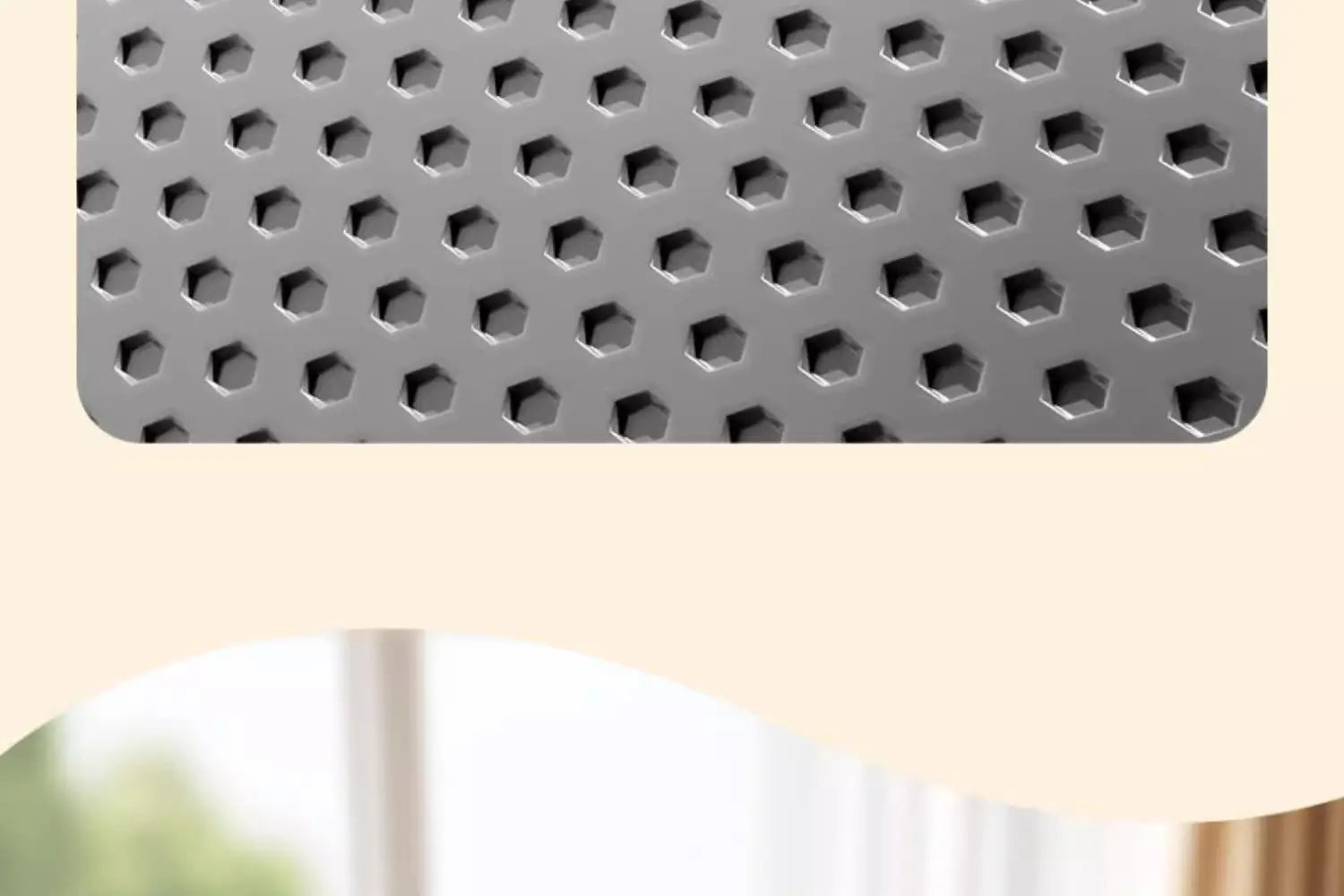 CURAPETS Extra Large Waterproof Litter Mat