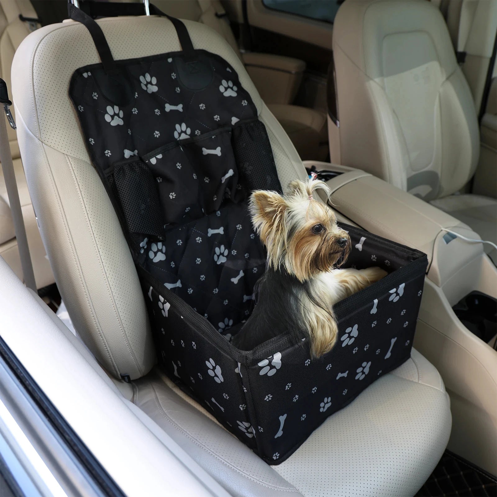 CURAPETS ComfortRide Car Seat with Storage Pockets