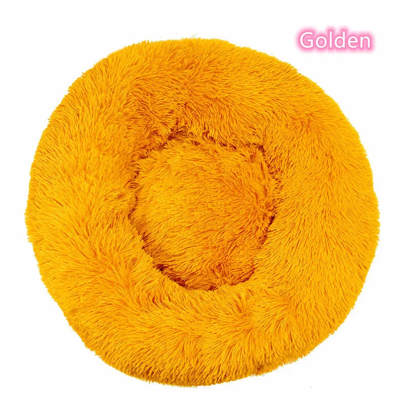 CURAPETS Plush Donut Calming Pet Bed
