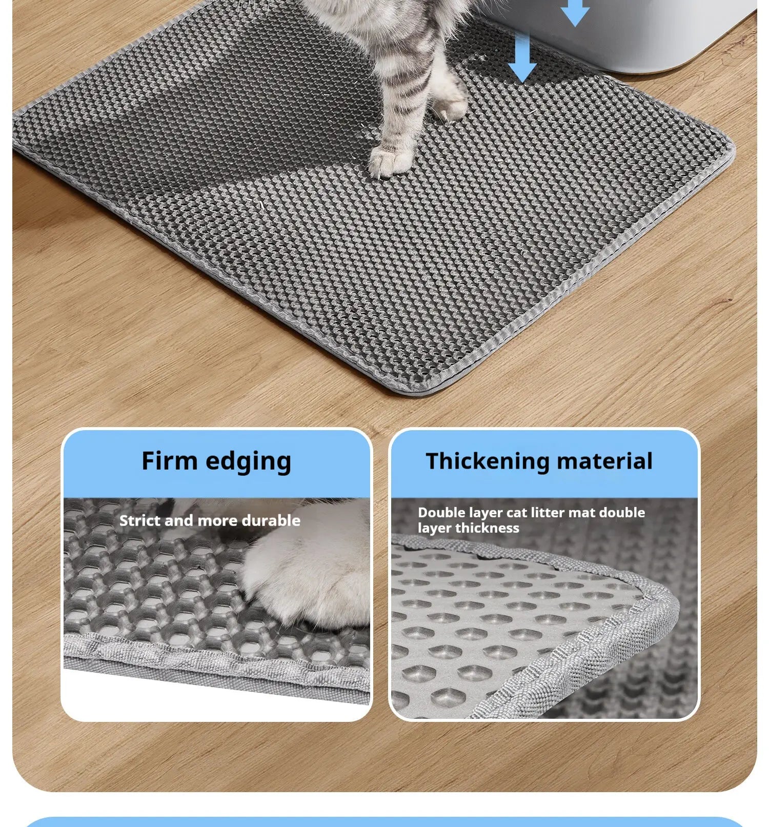 CURAPETS Premium Double Layer Cat Litter Mat