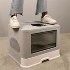 CURAPETS Foldable Enclosed Cat Litter Box