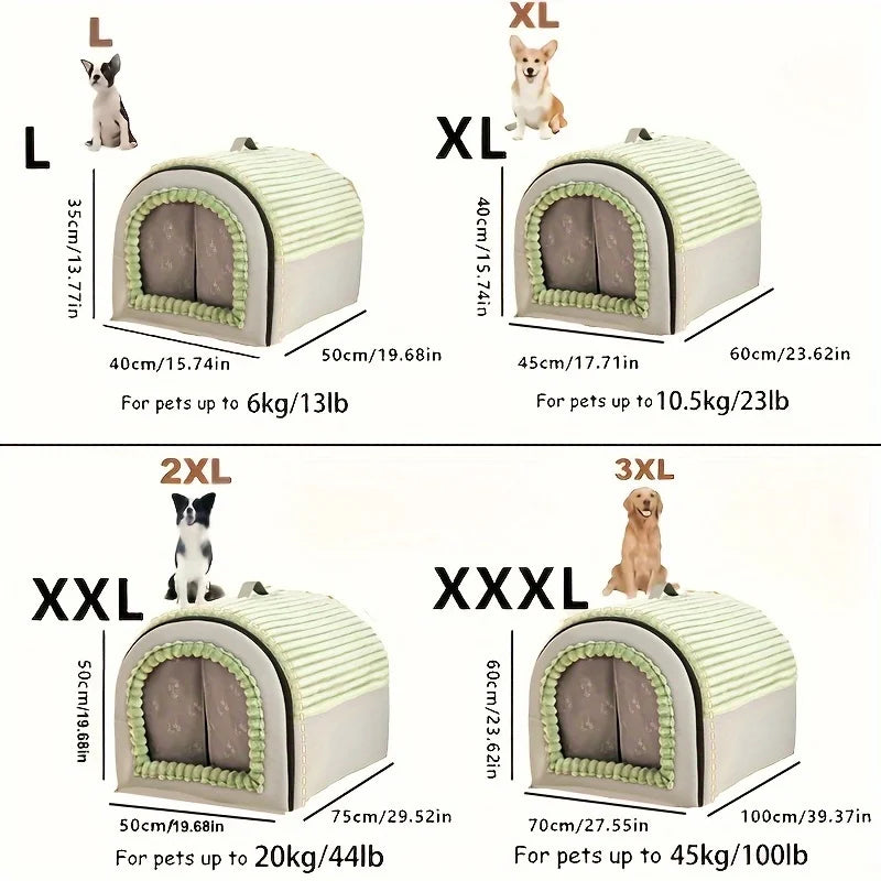 CURAPETS Winter Enclosed Pet Bed House