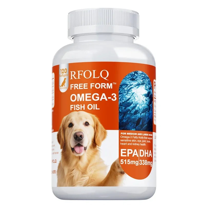CURAPETS Omega Fish Oil Softgels for Dogs