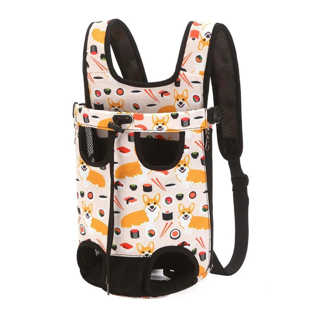 CURAPETS Camouflage Breathable Dog Travel Backpack