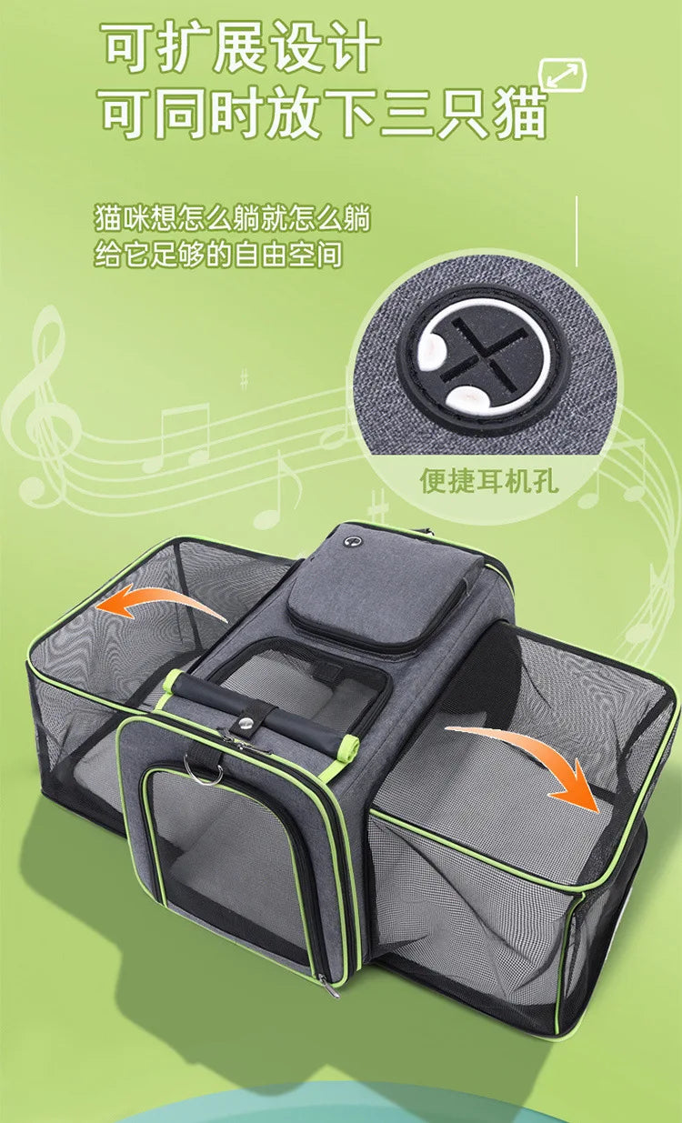 CURAPETS Foldable Travel Pet Carrier Bag