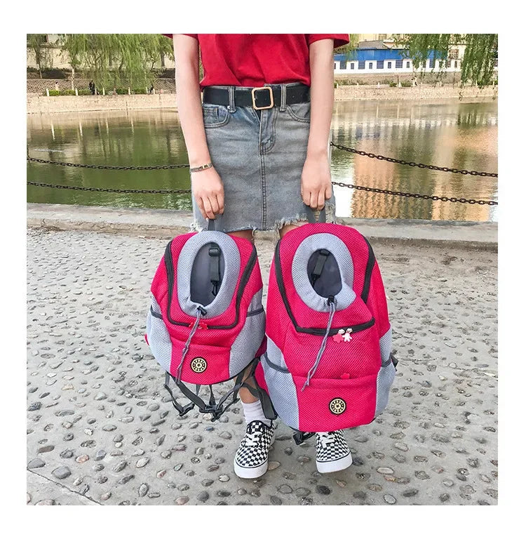 CURAPETS Double Shoulder Travel Pet Backpack