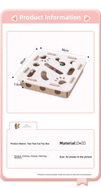 CURAPETS Felt Puzzle Box Cat Toy