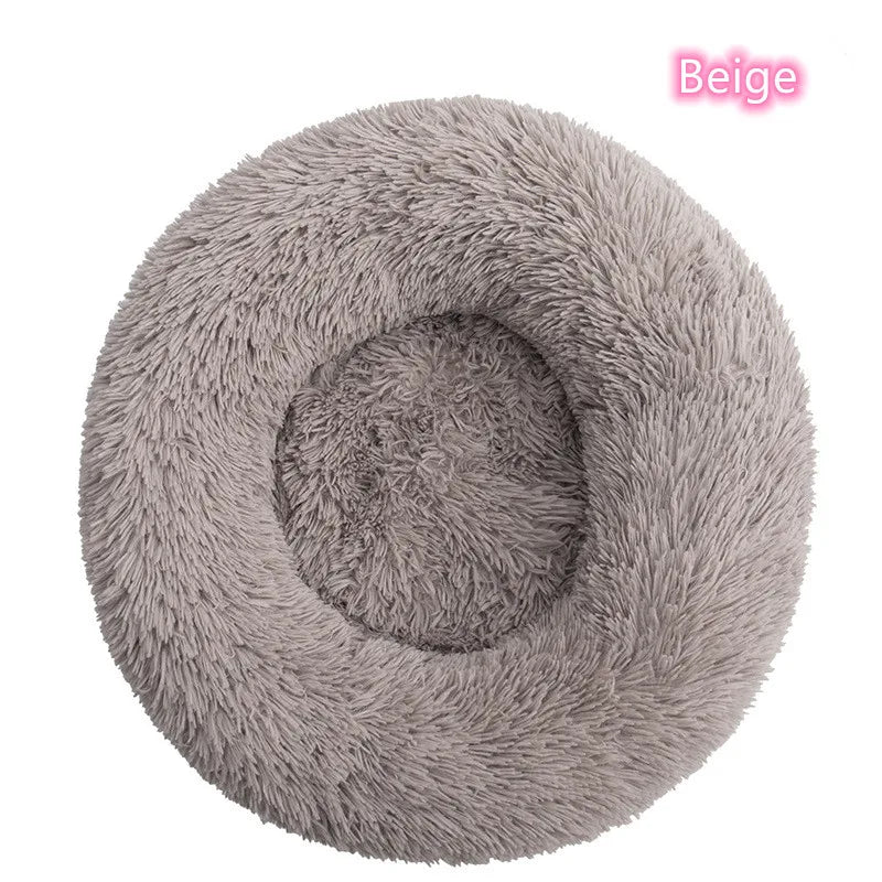 CURAPETS Plush Donut Calming Pet Bed