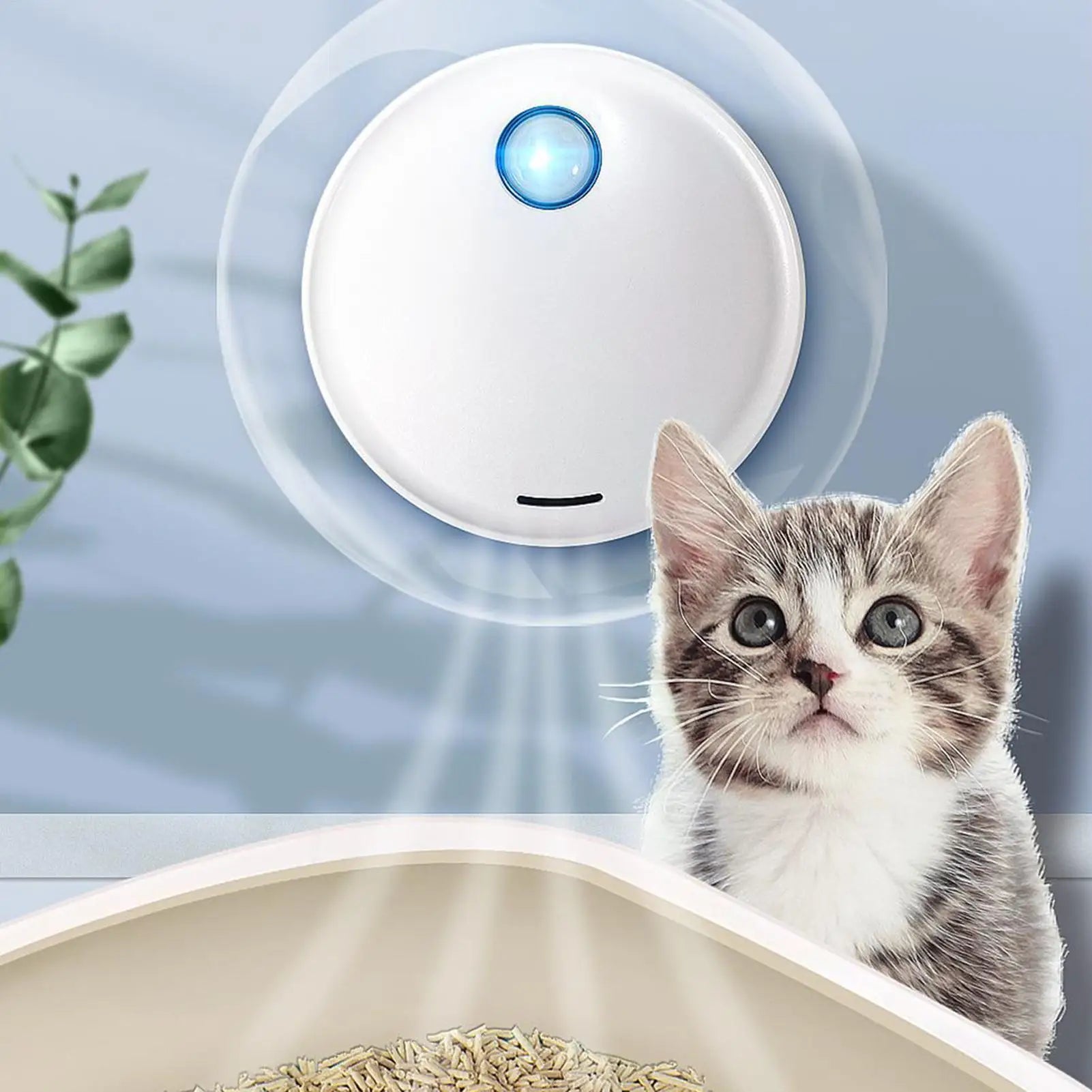 CURAPETS Rechargeable Litter Box Air Purifier