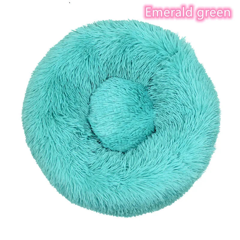 CURAPETS Plush Donut Calming Pet Bed