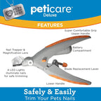 CURAPETS LED Precision Pet Nail Clippers