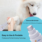 CURAPETS Quiet USB Nail Grinder for Dogs
