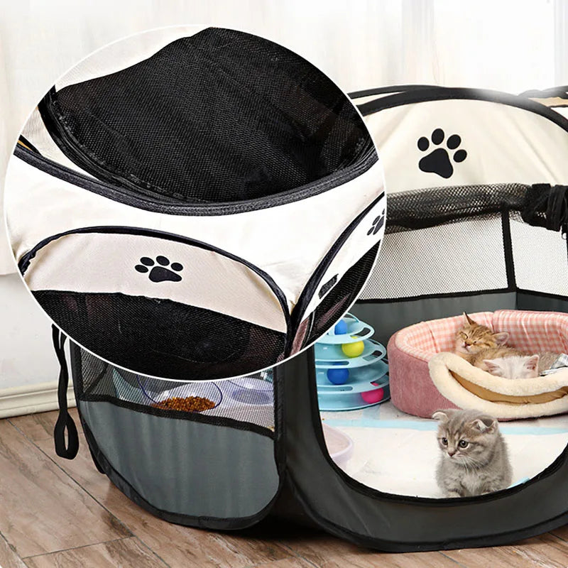 CURAPETS Foldable Octagonal Pet Playpen