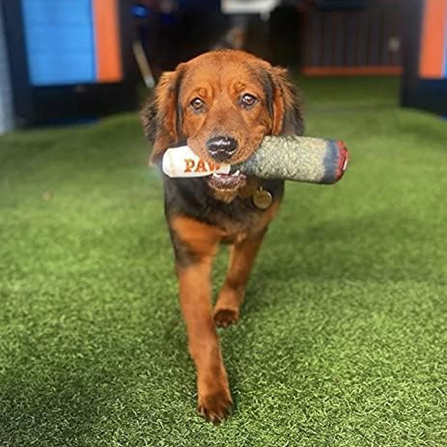 CURAPETS Plush Squeaky Cigar Dog Toy