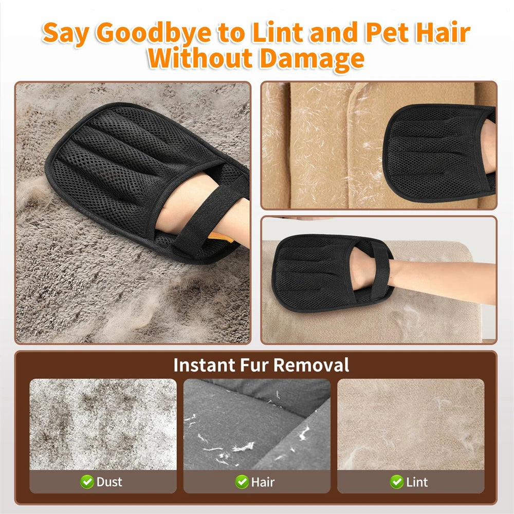 CURAPETS Electrostatic Pet Hair Remover Glove