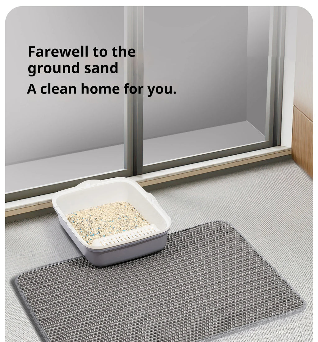 CURAPETS Premium Double Layer Cat Litter Mat