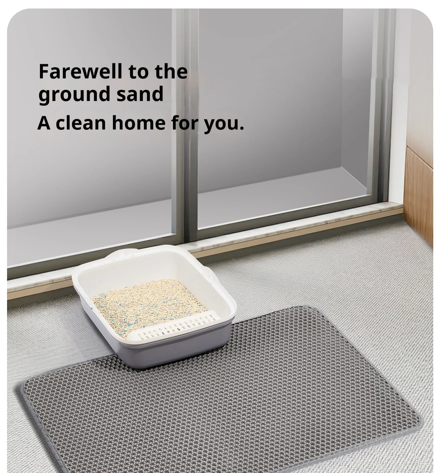 CURAPETS Premium Double Layer Cat Litter Mat