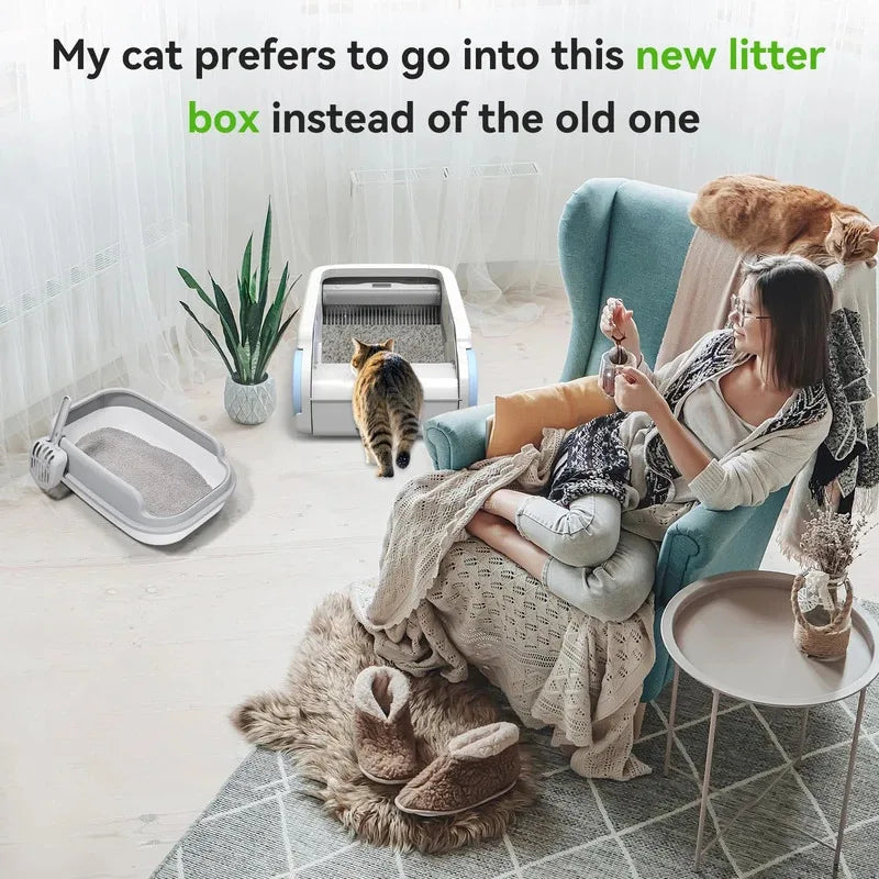 CURAPETS Smart Open Automatic Litter Box