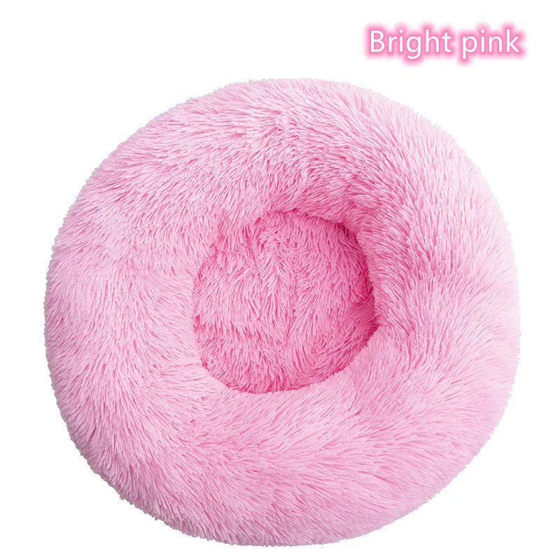 CURAPETS Plush Donut Calming Pet Bed