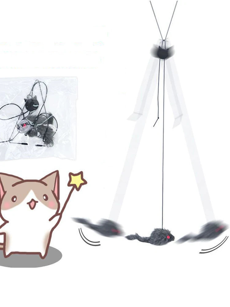 CURAPETS Doorway Plush Hanging Cat Toy