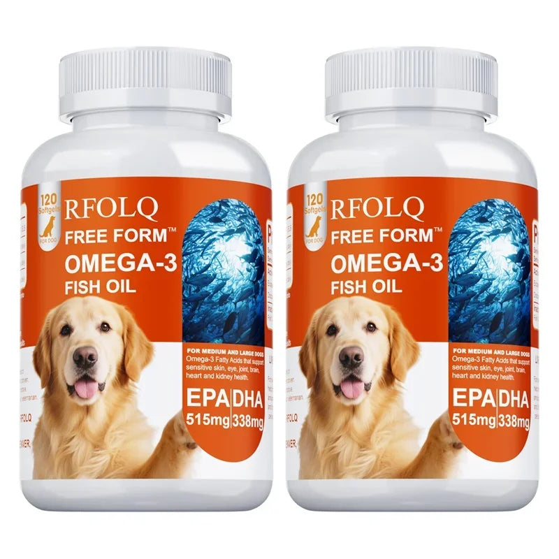 CURAPETS Omega Fish Oil Softgels for Dogs