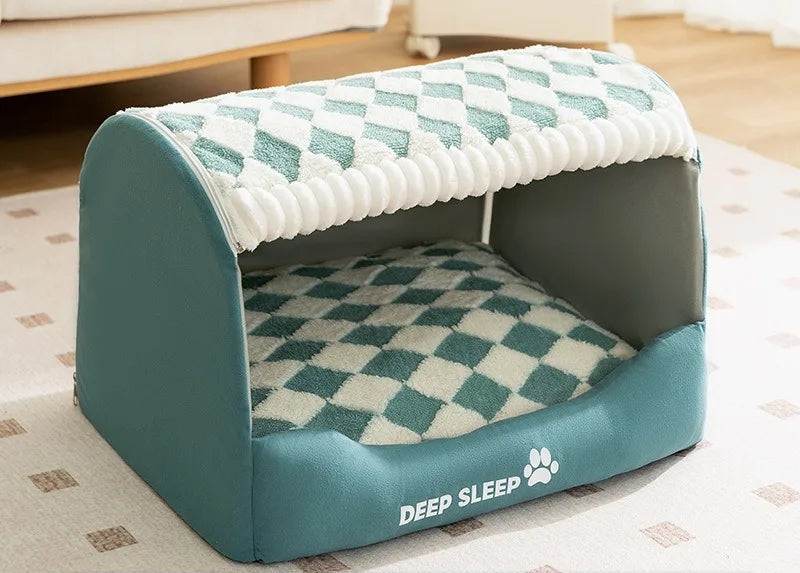 CURAPETS Quilted Dog Den Pet Bed