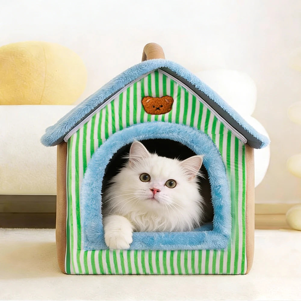 CURAPETS Cozy Foldable Pet Cave Bed