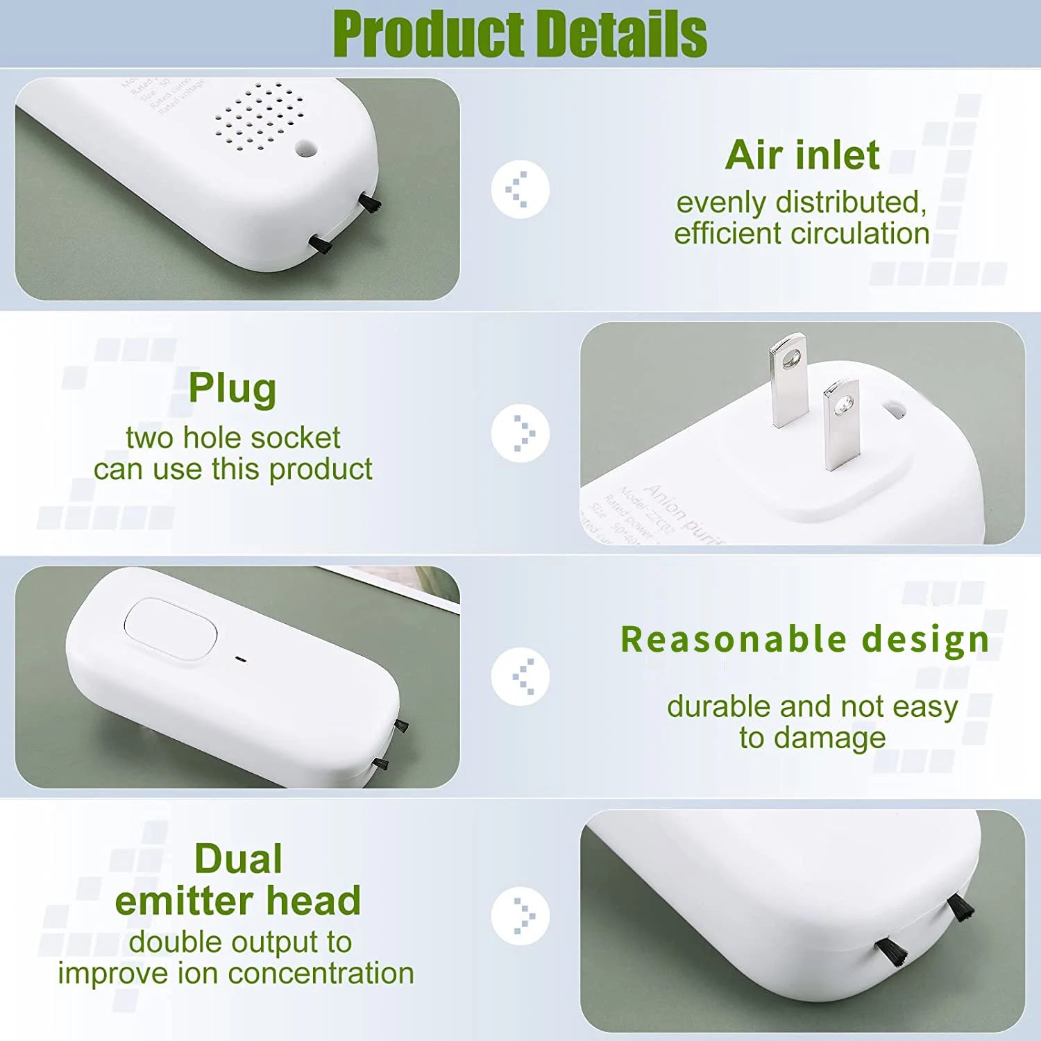CURAPETS Plug-In Negative Ion Air Purifier