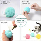 CURAPETS Smart Sounding Catnip Ball Toy