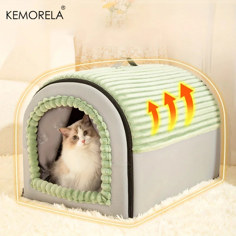 CURAPETS Winter Enclosed Pet Bed House