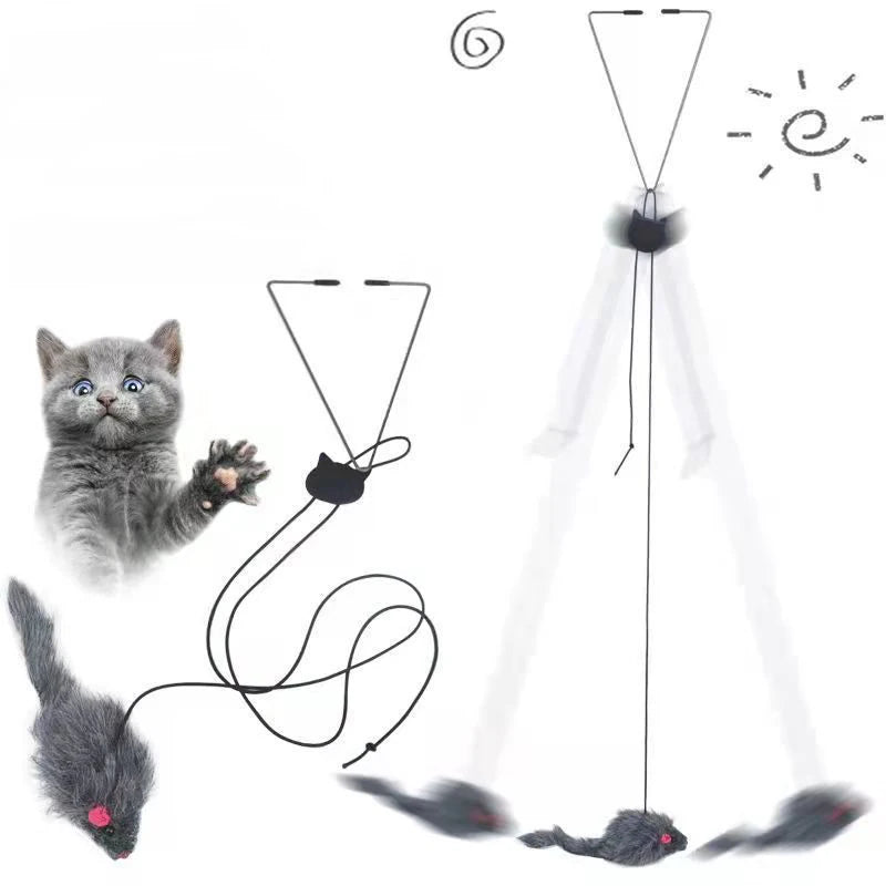 CURAPETS Doorway Plush Hanging Cat Toy